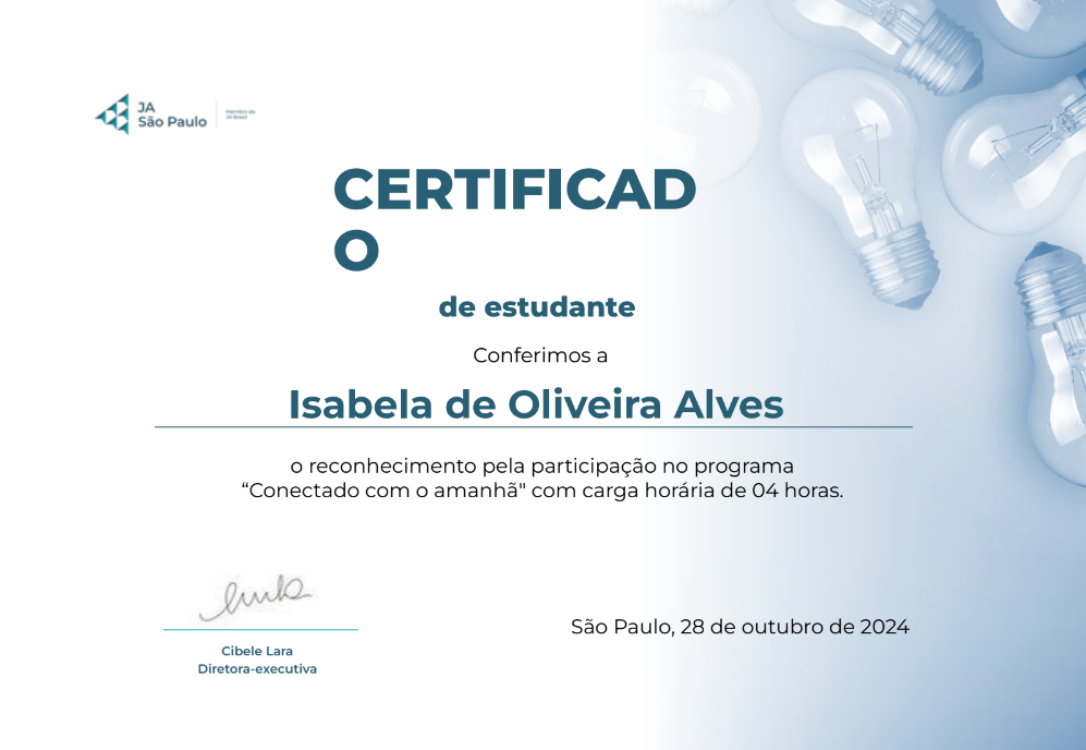 certificado JA Brasil